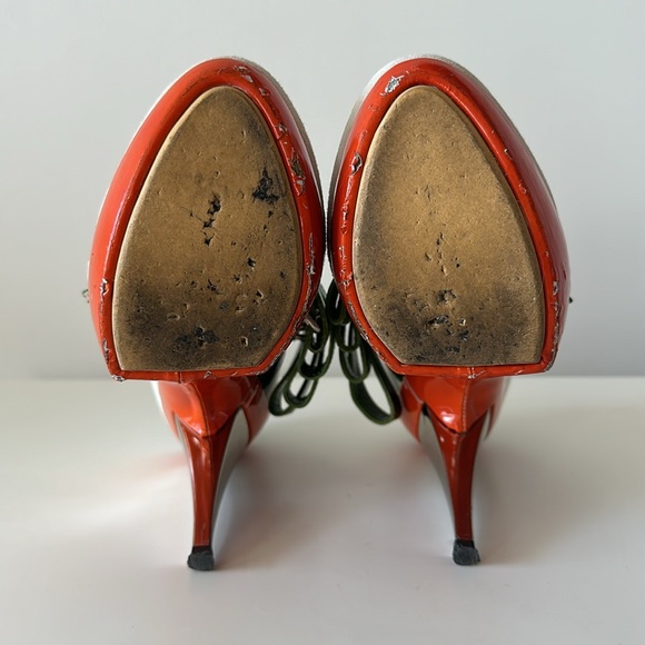 Dsquared2 Leather Sneaker Heels Size US8/ EU 38 - Picture 5 of 10